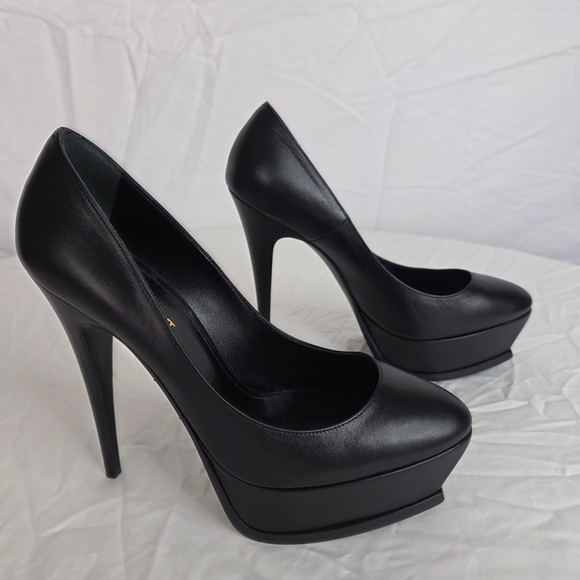 Saint Laurent Classic Black Platform Heels With Box - Size 40! - Picture 16 of 16